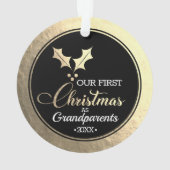 Großeltern - Erste Weihnachten Ornament (Rückseite)