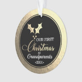 Großeltern - Erste Weihnachten Ornament (Vorderseite)