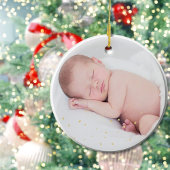 Großeltern Erste Weihnachtsfeier Foto Keramik Ornament