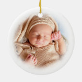 Großeltern Erstes Weihnachtsfest-Foto Keramik Ornament (Hinten)