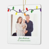 Großeltern Erstweihnachtsbäume Foto Keramikornament (Links)