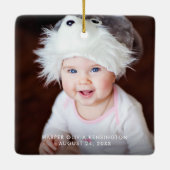 Großeltern Erstweihnachtsbäume Foto Keramikornament (Rückseite)