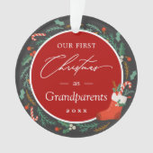 Großeltern Festliches Foto Ornament (Vorderseite)