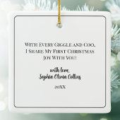 Großeltern First Christmas Grandchild Keramikornament