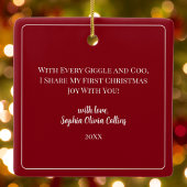 Großeltern First Christmas Grandchild Keramikornament