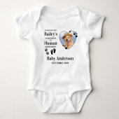 Großeltern fördern Foto für Haustiere Baby Strampler (Vorderseite)