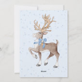 Großeltern Foto Christmas Blue Deh Feiertagskarte (Rückseite)