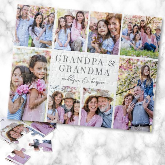 Großeltern-Foto-Collage Puzzle