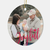 Großeltern Foto erste Weihnachtsschrift Keramik Ornament (Links)