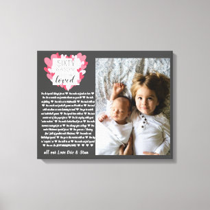 Großeltern Foto Geschenk alle Gründe, die Sie Li Leinwanddruck