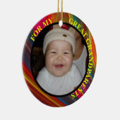 Großeltern Foto Geschenk Tag & Ornament (Rechts)