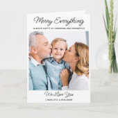 Großeltern Foto Niedlich Merry Alles Weihnachten (Vorderseite)