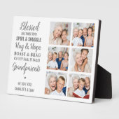 Großeltern FotoCollage Fotoplatte (Seite)