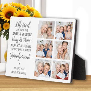 Großeltern FotoCollage Fotoplatte