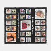 Großeltern FotoCollage für Großmutter Opa Fleecedecke (Vorderseite (Horizontal))