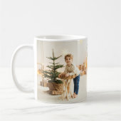 Großeltern Frohe Weihnachten Schrift Modern Kaffeetasse (Links)