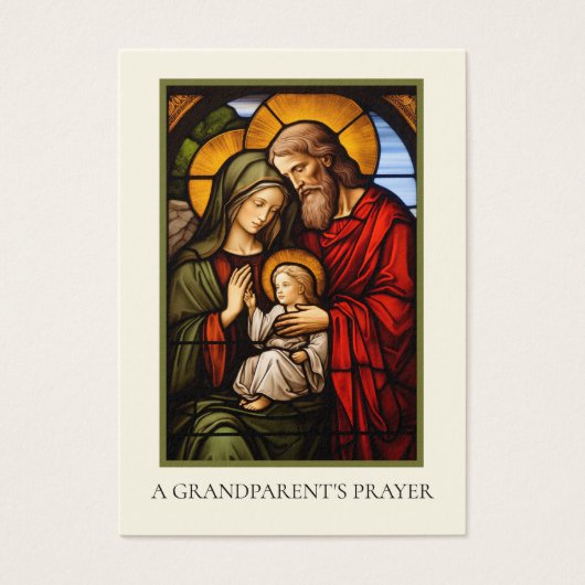 Großeltern Gebet Festglass Religiös (Vorderseite)