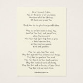 Großeltern Gebet für Großkinder Religiös (Rückseite)