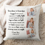 Großeltern Gedicht Custom Oma Opa 3 Foto Kissen<br><div class="desc">Feiern Sie Ihre Großeltern mit einem individuellen Kissen aus Foto. Dieses einzigartige Kissen von Großeltern ist das perfekte Geschenk, ob Geburtstag, Großeltern oder Weihnachten. Wir hoffen, dass Ihr spezielles Kissengewächs für viele Jahre zu einem wertvollen Sake wird. . Zitat: "Wir umarmten dieses Kissen, wir pressten es wirklich eng. Wir erfüllten...</div>