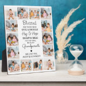 Großeltern Gedicht Personalisiert 14 FotoCollage Fotoplatte (Seite)