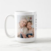 Großeltern Gedicht Personalisiert 2 Foto Kaffeetasse (Links)