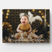 Großeltern Geschenk des Fotos von Großkind Fotoplatte (Vorderseite)
