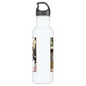 Großeltern-Geschenk für mehrere Fotosammlungen Edelstahlflasche (Rückseite)