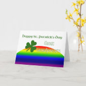 Großeltern glücklich St. Patrick's Day Karte (Gelbe Blume)