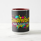 Großeltern Graffiti - personalisierter Großelternt Tasse (Zentrum)
