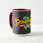Großeltern Graffiti - personalisierter Großelternt Tasse (Vorderseite Links)