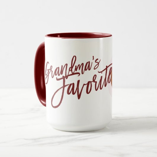 Großeltern Grandma Favorite Geschenk Großkind Tasse (Vorderseite Links)