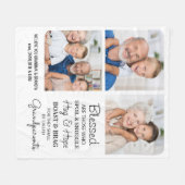 Großeltern Großkinder Maßgeschneidert 3 Bild Fleecedecke (Vorderseite (Horizontal))