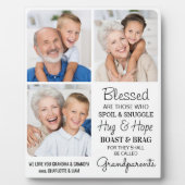 Großeltern Großkinder Maßgeschneidert 3 Bild Fotoplatte (Vorderseite)