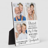 Großeltern Großkinder Maßgeschneidert 3 Bild Fotoplatte (Seite)