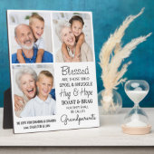 Großeltern Großkinder Maßgeschneidert 3 Bild Fotoplatte (Seite)