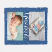 Großeltern Großkinder Maßgeschneiderte Fleece Blan (Vorderseite (Horizontal))