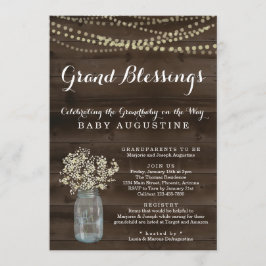 Großeltern, Großmutter, Grandbaby Babydusche Einladung