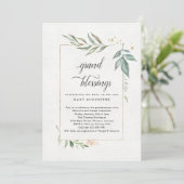 Großeltern, Großmutter, Großbaby-Dusche Einladung (Stehend Vorderseite)