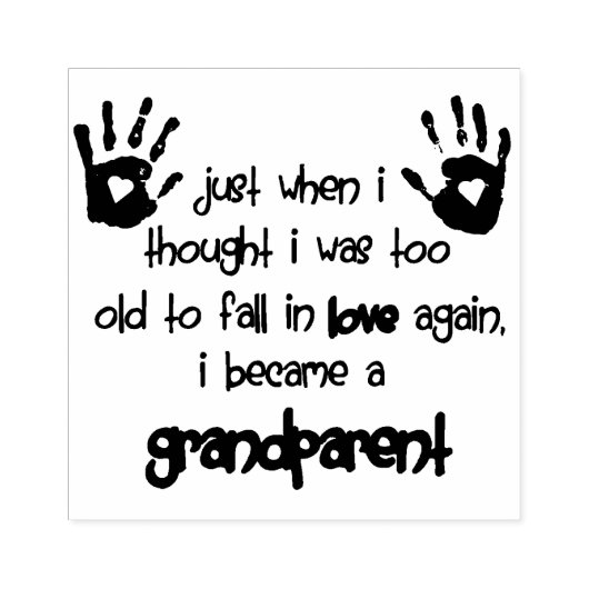 Großeltern Gummistempel (Prägung)