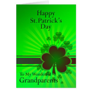 Großeltern, Happy St Patrick's Day Card