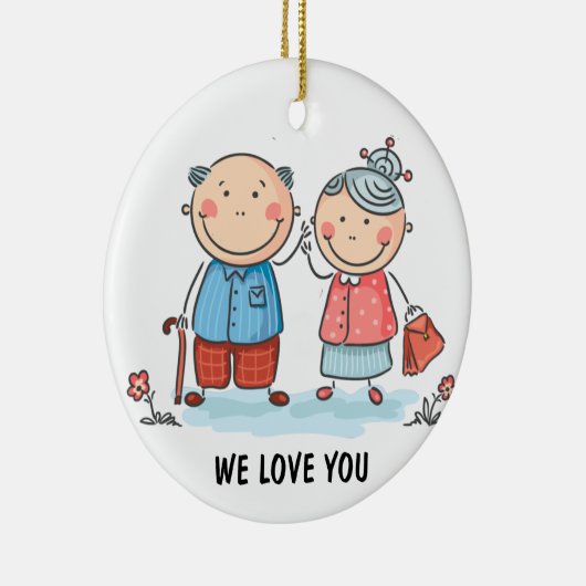 Großeltern Keramik Ornament (Rechts)