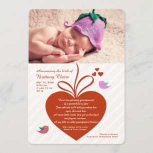 Großeltern Liebe Foto Geburtserklärung Ankündigung