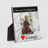 Großeltern-Liebe Fotoplatte (Vorderseite)