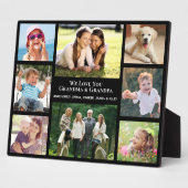 Großeltern Liebe Sie 8 Foto Collage Black Fotoplatte (Seite)