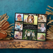 Großeltern Liebe Sie 8 Foto Collage Black Fotoplatte (Seite)