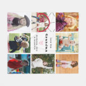 Großeltern-Liebe Sie FotoCollage erstellen Sie Ihr Fleecedecke (Vorderseite (Horizontal))