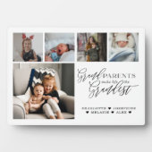 Großeltern machen das Leben zum größten FotoCollag Fotoplatte (Vorderseite)