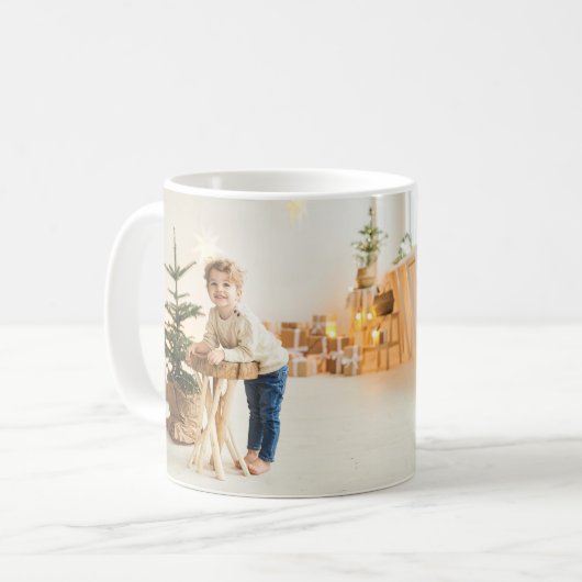 Großeltern Merry Christmas Script Modern Kaffeetasse (Vorderseite Links)