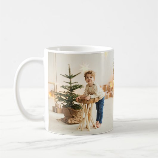 Großeltern Merry Christmas Script Modern Kaffeetasse (Links)