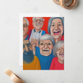 Großeltern Mitteilungskarte (Vorderseite/Rückseite Beispiel)